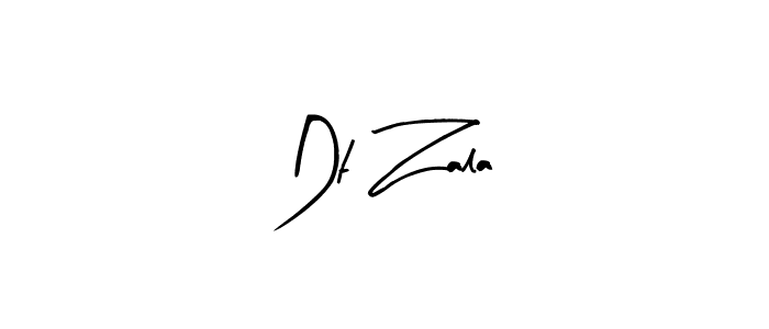 Make a beautiful signature design for name Dt Zala. With this signature (Arty Signature) style, you can create a handwritten signature for free. Dt Zala signature style 8 images and pictures png