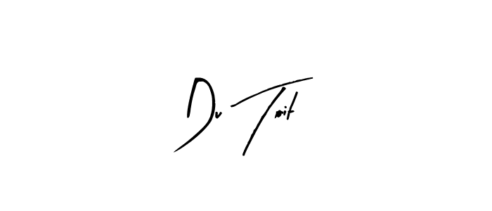 The best way (Arty Signature) to make a short signature is to pick only two or three words in your name. The name Du Toit include a total of six letters. For converting this name. Du Toit signature style 8 images and pictures png