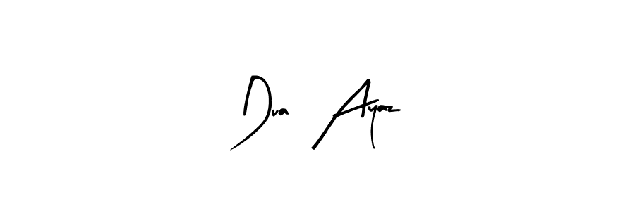if you are searching for the best signature style for your name Dua  Ayaz. so please give up your signature search. here we have designed multiple signature styles  using Arty Signature. Dua  Ayaz signature style 8 images and pictures png