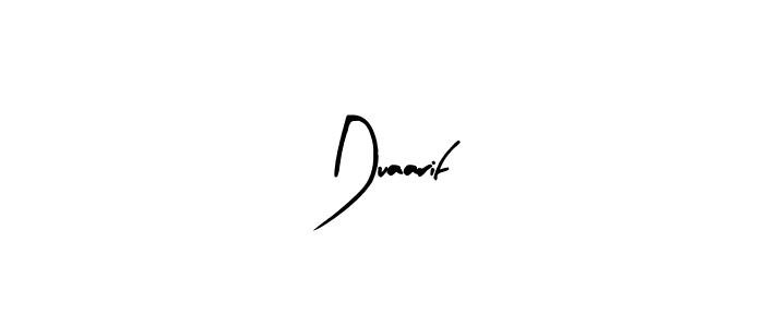 Design your own signature with our free online signature maker. With this signature software, you can create a handwritten (Arty Signature) signature for name Duaarif. Duaarif signature style 8 images and pictures png