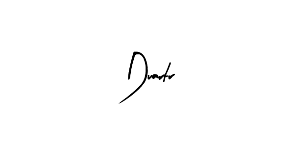 Similarly Arty Signature is the best handwritten signature design. Signature creator online .You can use it as an online autograph creator for name Duartr. Duartr signature style 8 images and pictures png