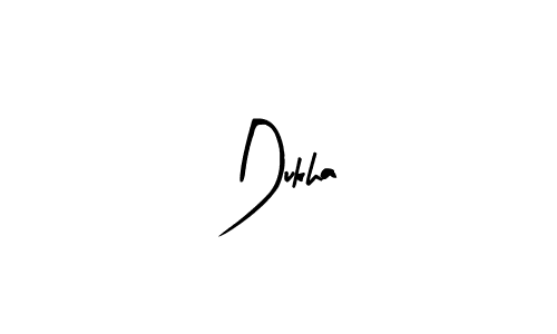 Create a beautiful signature design for name Dukha. With this signature (Arty Signature) fonts, you can make a handwritten signature for free. Dukha signature style 8 images and pictures png