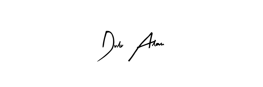 How to make Dulu Alam name signature. Use Arty Signature style for creating short signs online. This is the latest handwritten sign. Dulu Alam signature style 8 images and pictures png