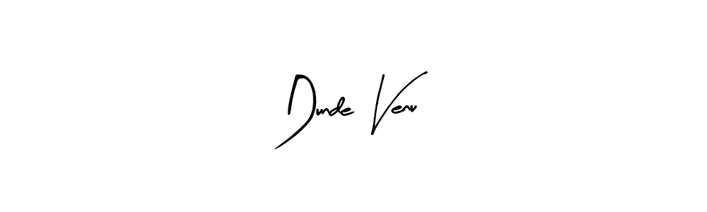 How to make Dunde Venu name signature. Use Arty Signature style for creating short signs online. This is the latest handwritten sign. Dunde Venu signature style 8 images and pictures png