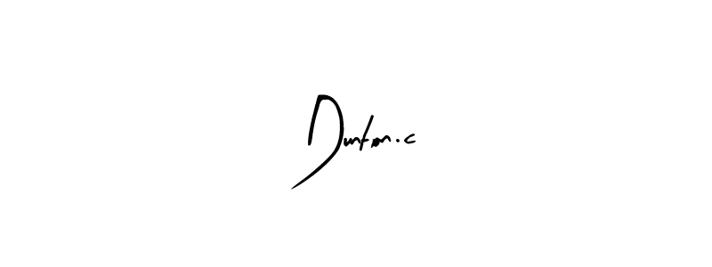 Make a beautiful signature design for name Dunton.c. With this signature (Arty Signature) style, you can create a handwritten signature for free. Dunton.c signature style 8 images and pictures png