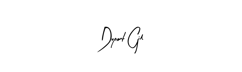 Similarly Arty Signature is the best handwritten signature design. Signature creator online .You can use it as an online autograph creator for name Dupont Gil. Dupont Gil signature style 8 images and pictures png