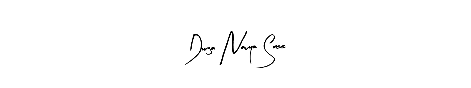Make a beautiful signature design for name Durga Navya Sree. With this signature (Arty Signature) style, you can create a handwritten signature for free. Durga Navya Sree signature style 8 images and pictures png