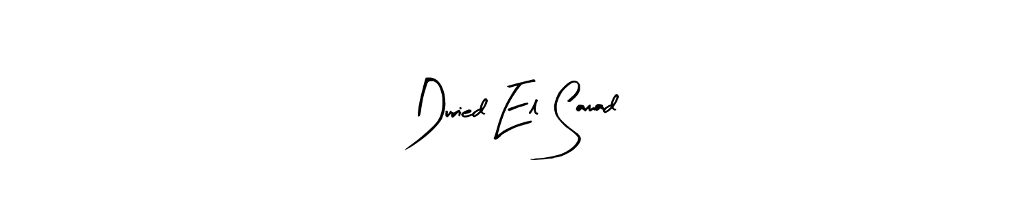 This is the best signature style for the Duried El Samad name. Also you like these signature font (Arty Signature). Mix name signature. Duried El Samad signature style 8 images and pictures png