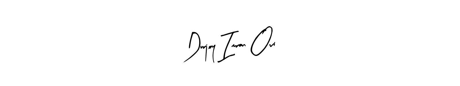 How to make Durjoy Imran Ovi name signature. Use Arty Signature style for creating short signs online. This is the latest handwritten sign. Durjoy Imran Ovi signature style 8 images and pictures png