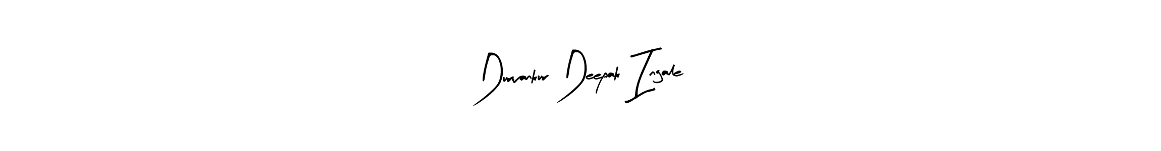 if you are searching for the best signature style for your name Durvankur Deepak Ingale. so please give up your signature search. here we have designed multiple signature styles  using Arty Signature. Durvankur Deepak Ingale signature style 8 images and pictures png