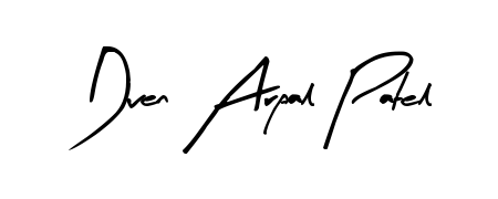 Personalize your online presence with Dven Arpal Patel signature rendered in elegant Arty Signature font. Great for website footers and blogs. Dven Arpal Patel signature style 8 images and pictures png
