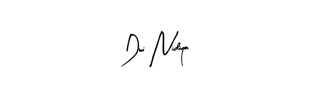 You can use this online signature creator to create a handwritten signature for the name Dwi Nidiya. This is the best online autograph maker. Dwi Nidiya signature style 8 images and pictures png