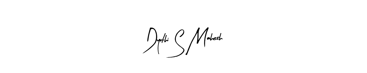Also we have Dyuthi S Mahesh name is the best signature style. Create professional handwritten signature collection using Arty Signature autograph style. Dyuthi S Mahesh signature style 8 images and pictures png