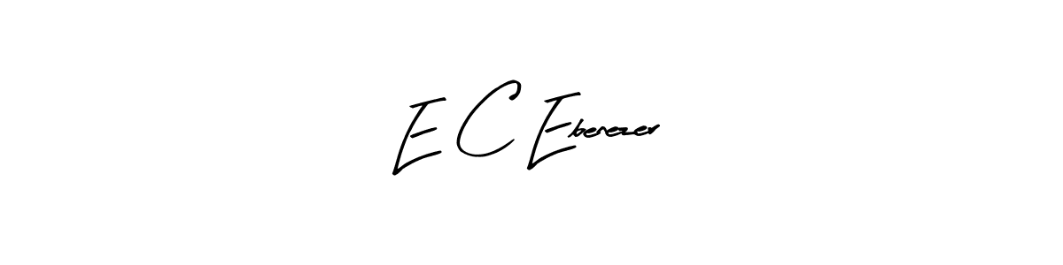 Also we have E C Ebenezer name is the best signature style. Create professional handwritten signature collection using Arty Signature autograph style. E C Ebenezer signature style 8 images and pictures png