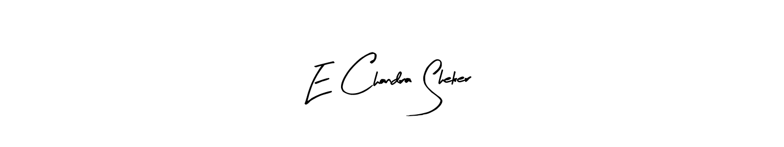 Similarly Arty Signature is the best handwritten signature design. Signature creator online .You can use it as an online autograph creator for name E Chandra Sheker. E Chandra Sheker signature style 8 images and pictures png