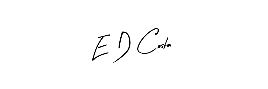 Best and Professional Signature Style for E D Costa. Arty Signature Best Signature Style Collection. E D Costa signature style 8 images and pictures png
