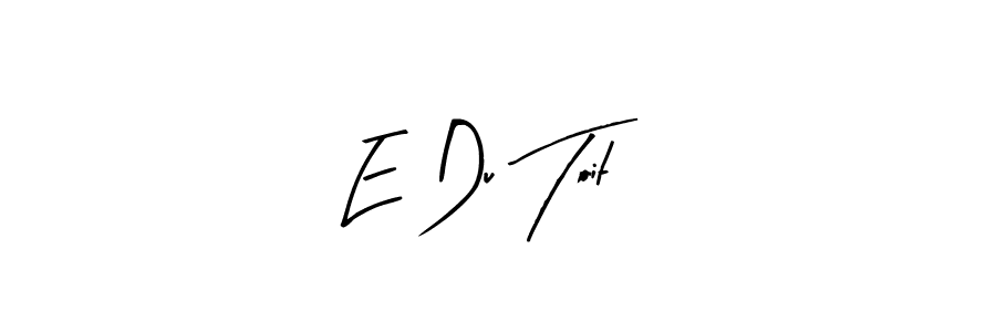 You can use this online signature creator to create a handwritten signature for the name E Du Toit. This is the best online autograph maker. E Du Toit signature style 8 images and pictures png