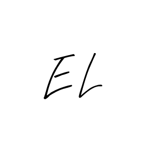 E L stylish signature style. Best Handwritten Sign (Arty Signature) for my name. Handwritten Signature Collection Ideas for my name E L. E L signature style 8 images and pictures png