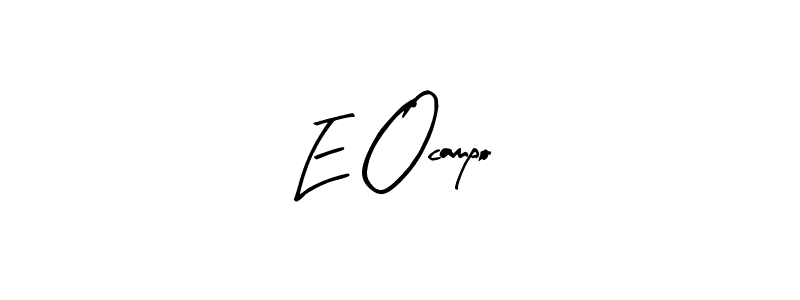 How to make E Ocampo signature? Arty Signature is a professional autograph style. Create handwritten signature for E Ocampo name. E Ocampo signature style 8 images and pictures png