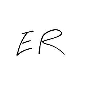 Create a beautiful signature design for name E R. With this signature (Arty Signature) fonts, you can make a handwritten signature for free. E R signature style 8 images and pictures png