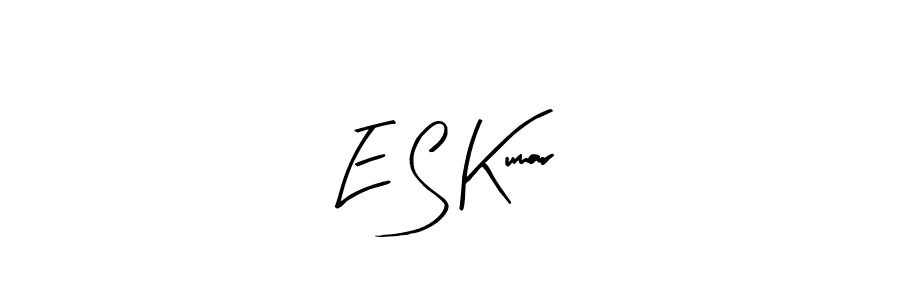 E S Kumar stylish signature style. Best Handwritten Sign (Arty Signature) for my name. Handwritten Signature Collection Ideas for my name E S Kumar. E S Kumar signature style 8 images and pictures png