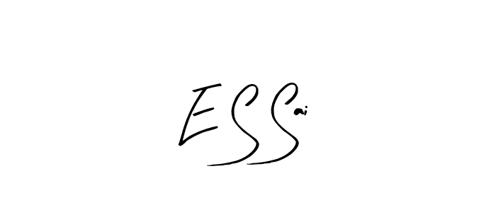 if you are searching for the best signature style for your name E S Sai. so please give up your signature search. here we have designed multiple signature styles  using Arty Signature. E S Sai signature style 8 images and pictures png