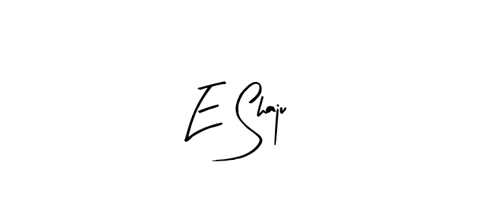 How to make E Shaju name signature. Use Arty Signature style for creating short signs online. This is the latest handwritten sign. E Shaju signature style 8 images and pictures png