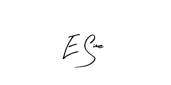 How to make E Sime name signature. Use Arty Signature style for creating short signs online. This is the latest handwritten sign. E Sime signature style 8 images and pictures png