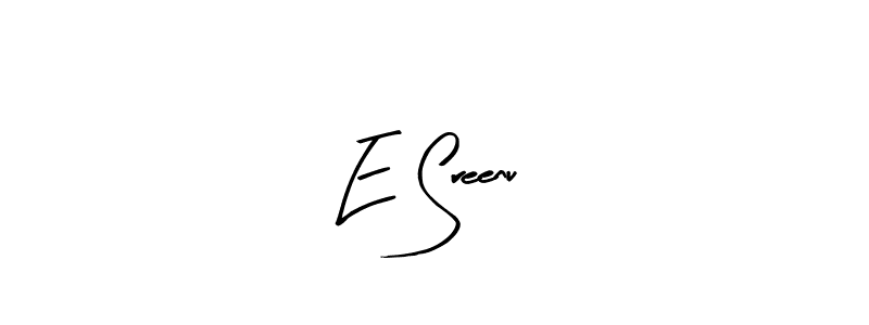 if you are searching for the best signature style for your name E Sreenu. so please give up your signature search. here we have designed multiple signature styles  using Arty Signature. E Sreenu signature style 8 images and pictures png