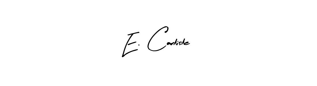 Use a signature maker to create a handwritten signature online. With this signature software, you can design (Arty Signature) your own signature for name E. Carlisle. E. Carlisle signature style 8 images and pictures png