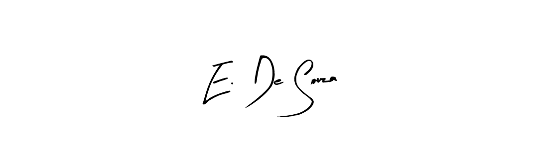 How to Draw E. De Souza signature style? Arty Signature is a latest design signature styles for name E. De Souza. E. De Souza signature style 8 images and pictures png