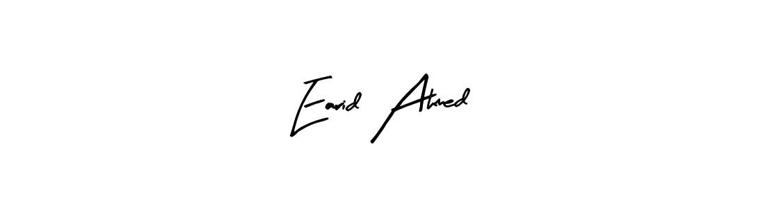 Earid Ahmed stylish signature style. Best Handwritten Sign (Arty Signature) for my name. Handwritten Signature Collection Ideas for my name Earid Ahmed. Earid Ahmed signature style 8 images and pictures png