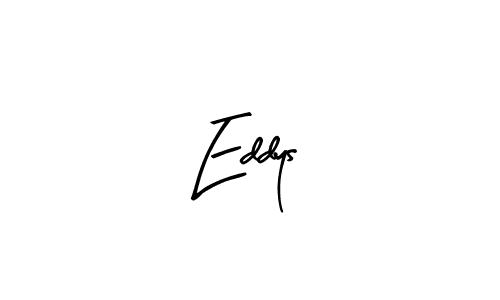 You should practise on your own different ways (Arty Signature) to write your name (Eddys) in signature. don't let someone else do it for you. Eddys signature style 8 images and pictures png