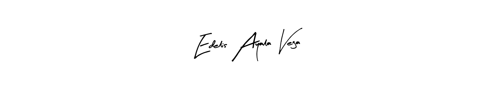 How to make Edelis Ayala Vega name signature. Use Arty Signature style for creating short signs online. This is the latest handwritten sign. Edelis Ayala Vega signature style 8 images and pictures png