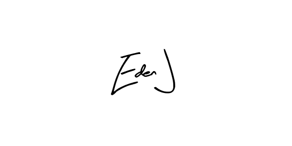Eden J stylish signature style. Best Handwritten Sign (Arty Signature) for my name. Handwritten Signature Collection Ideas for my name Eden J. Eden J signature style 8 images and pictures png