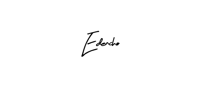 Edencho stylish signature style. Best Handwritten Sign (Arty Signature) for my name. Handwritten Signature Collection Ideas for my name Edencho. Edencho signature style 8 images and pictures png