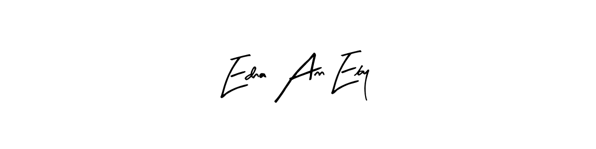 Use a signature maker to create a handwritten signature online. With this signature software, you can design (Arty Signature) your own signature for name Edna Ann Eby. Edna Ann Eby signature style 8 images and pictures png