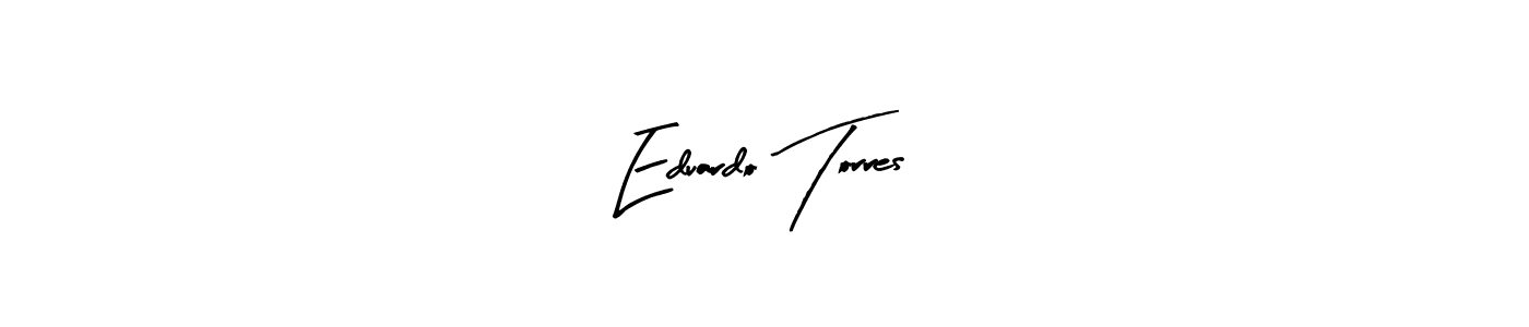 Similarly Arty Signature is the best handwritten signature design. Signature creator online .You can use it as an online autograph creator for name Eduardo Torres. Eduardo Torres signature style 8 images and pictures png