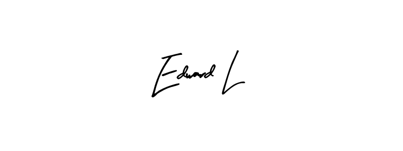 Create a beautiful signature design for name Edward L. With this signature (Arty Signature) fonts, you can make a handwritten signature for free. Edward L signature style 8 images and pictures png