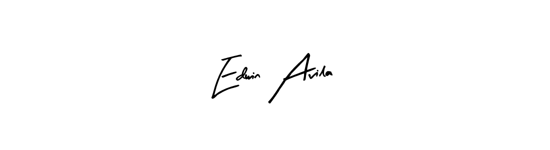 Use a signature maker to create a handwritten signature online. With this signature software, you can design (Arty Signature) your own signature for name Edwin Avila. Edwin Avila signature style 8 images and pictures png
