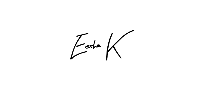 Make a short Eesha K signature style. Manage your documents anywhere anytime using Arty Signature. Create and add eSignatures, submit forms, share and send files easily. Eesha K signature style 8 images and pictures png