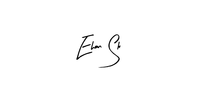 Similarly Arty Signature is the best handwritten signature design. Signature creator online .You can use it as an online autograph creator for name Ehan Sk. Ehan Sk signature style 8 images and pictures png