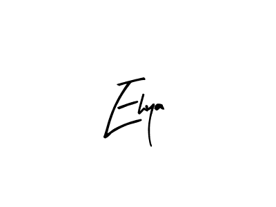 Use a signature maker to create a handwritten signature online. With this signature software, you can design (Arty Signature) your own signature for name Ehya. Ehya signature style 8 images and pictures png