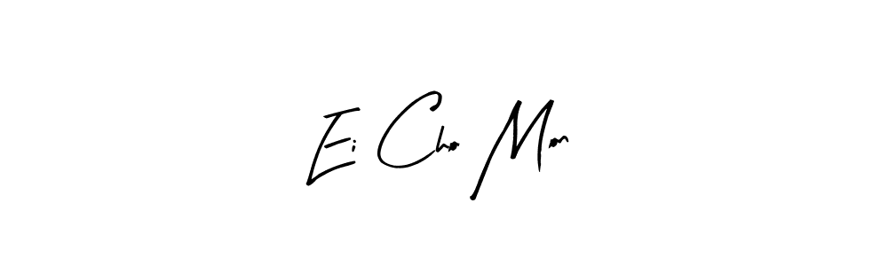 Design your own signature with our free online signature maker. With this signature software, you can create a handwritten (Arty Signature) signature for name Ei Cho Mon. Ei Cho Mon signature style 8 images and pictures png