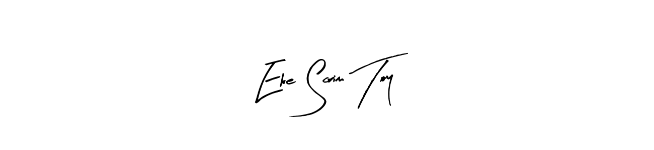 if you are searching for the best signature style for your name Eke Scrim Toy. so please give up your signature search. here we have designed multiple signature styles  using Arty Signature. Eke Scrim Toy signature style 8 images and pictures png