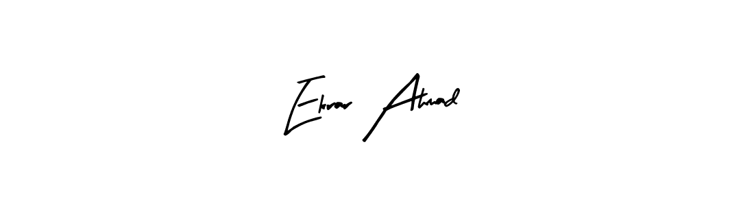 How to make Ekrar Ahmad signature? Arty Signature is a professional autograph style. Create handwritten signature for Ekrar Ahmad name. Ekrar Ahmad signature style 8 images and pictures png