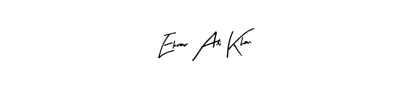 Also You can easily find your signature by using the search form. We will create Ekrar Ali Khan name handwritten signature images for you free of cost using Arty Signature sign style. Ekrar Ali Khan signature style 8 images and pictures png