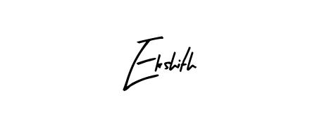 Looking for an artistic signature for Ekshith? The Arty Signature calligraphy style gives a sophisticated flow suitable for business cards and emails. Ekshith signature style 8 images and pictures png