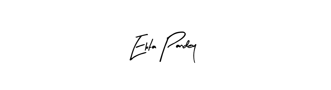 Also You can easily find your signature by using the search form. We will create Ekta Pandey name handwritten signature images for you free of cost using Arty Signature sign style. Ekta Pandey signature style 8 images and pictures png