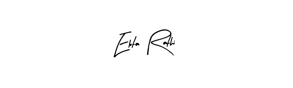 Ekta Rathi stylish signature style. Best Handwritten Sign (Arty Signature) for my name. Handwritten Signature Collection Ideas for my name Ekta Rathi. Ekta Rathi signature style 8 images and pictures png